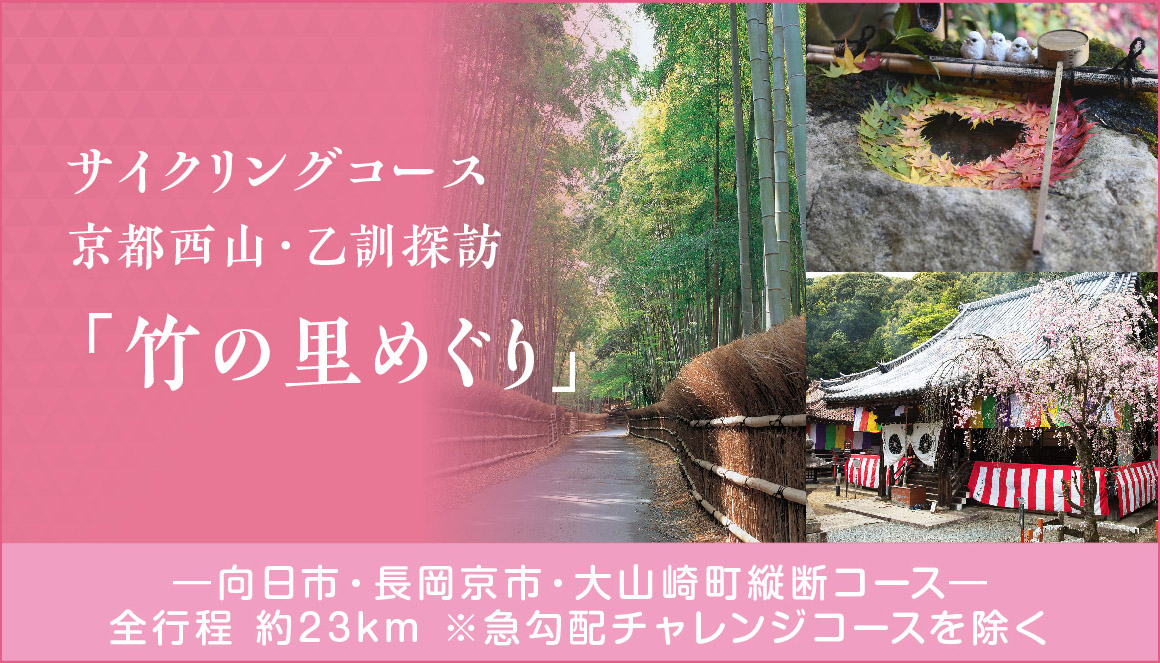 サイクリングコース　京都西山・乙訓探訪「竹の里めぐり」